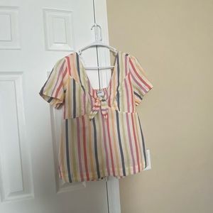 Old navy multi colored blouse. NWT.